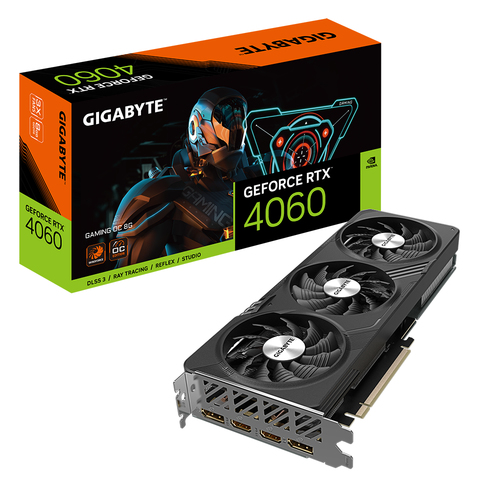 GIGABYTE GeForce RTX 4060 GAMING OC 8G, GeForce RTX 4060, 8 GB, GDDR6, 128 bit, 7680 x 4320 pixels, PCI Express 4.0